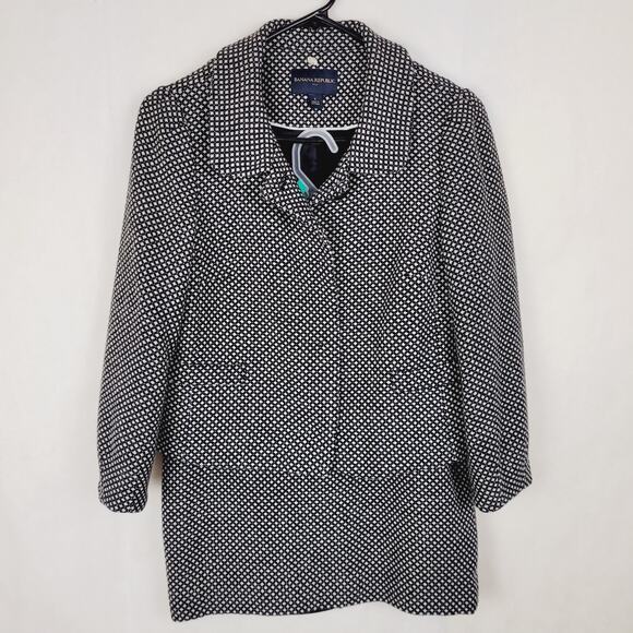 Banana Republic black and white tweed skirt suit Size 6 old money officecore - Picture 1 of 15